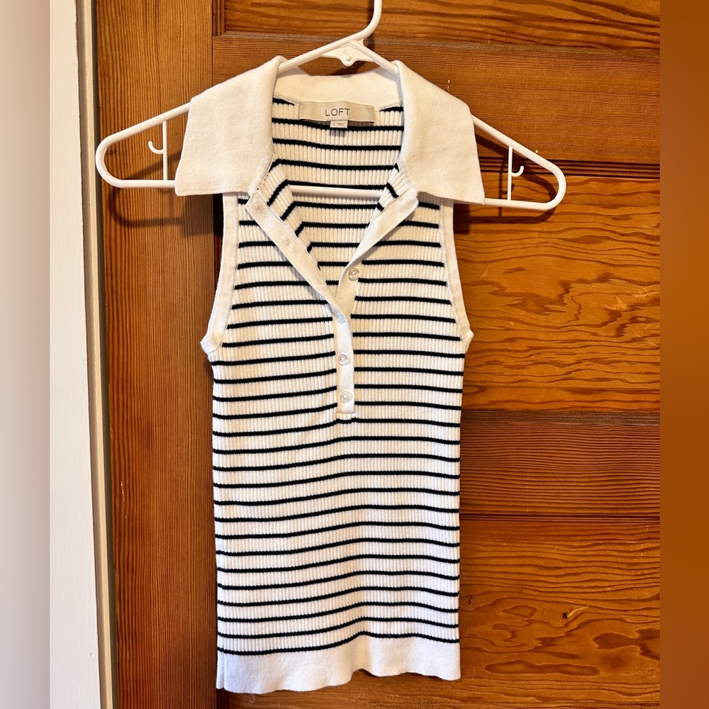 Loft sweater polo shirt